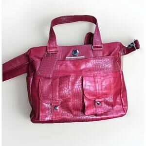 ThinkGeek Red Dragonscale Handbag of Holding D&D Vegan Leather Bag Rare 2016